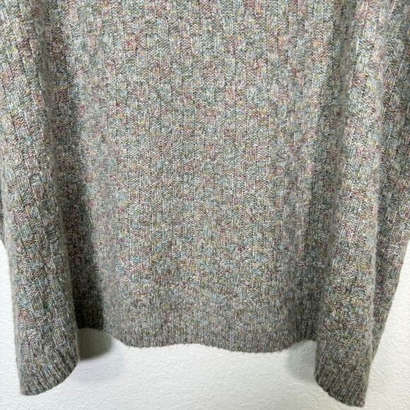 Johnny Was Calme Sweater Womens One Size Basket Weave Poncho Knit Pullover New - Picture 6 of 11